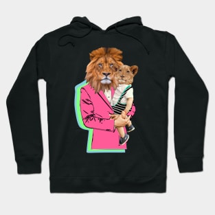 lion and cub in human form Hoodie